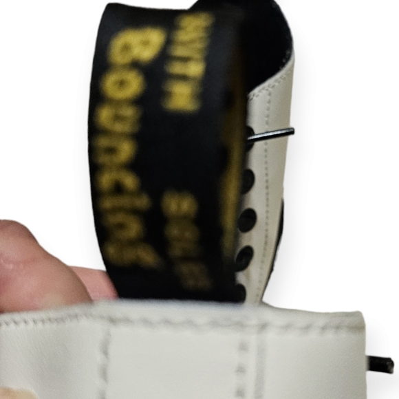 Dr. Martens Luana White Leather Ankle Boots - Picture 8 of 15